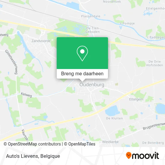 Auto's Lievens kaart