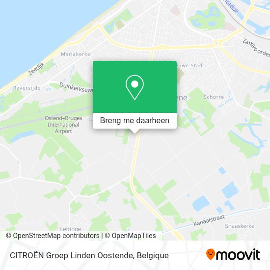 CITROËN Groep Linden Oostende kaart