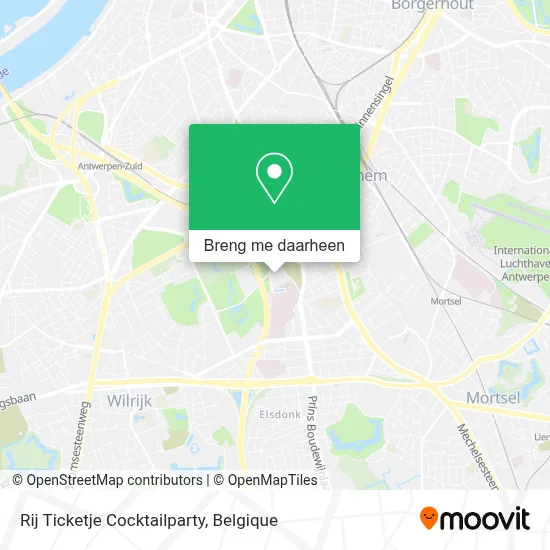 Rij Ticketje Cocktailparty kaart