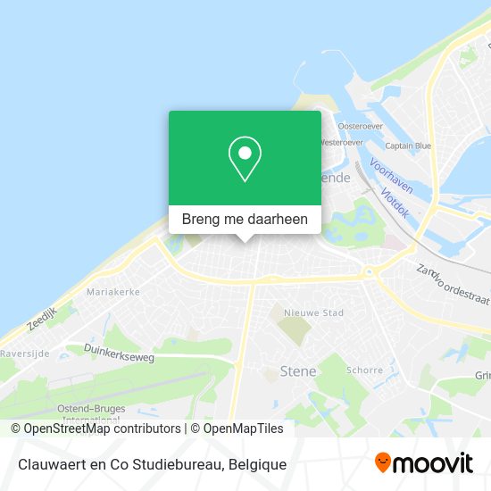Clauwaert en Co Studiebureau kaart