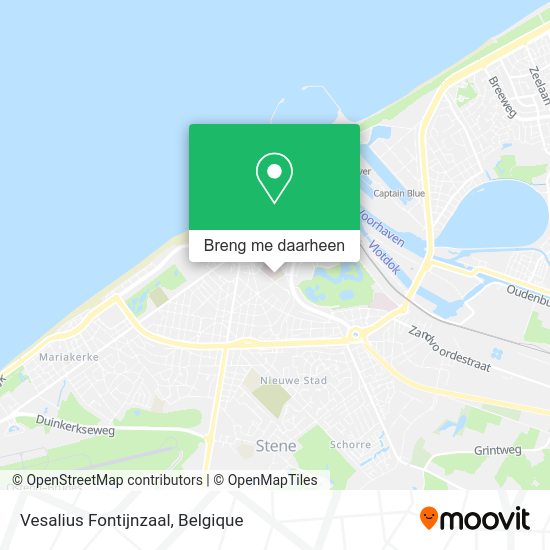 Vesalius Fontijnzaal kaart