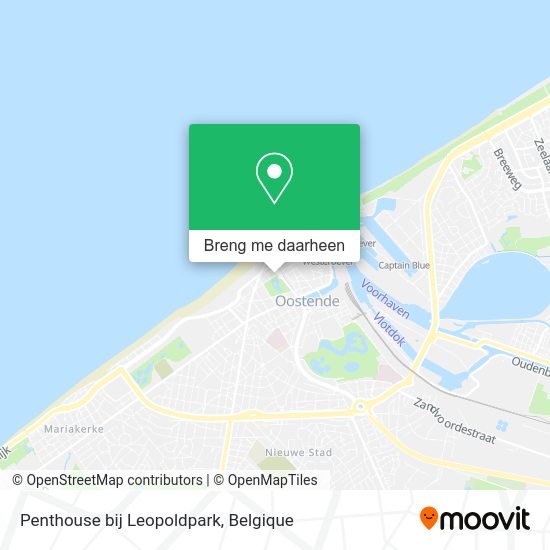 Penthouse bij Leopoldpark kaart