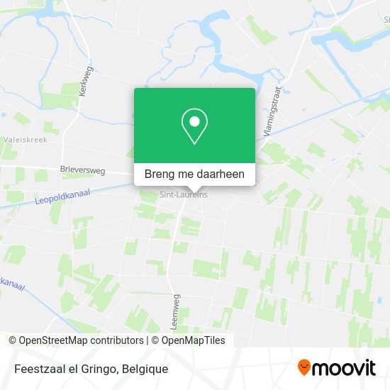 Feestzaal el Gringo kaart
