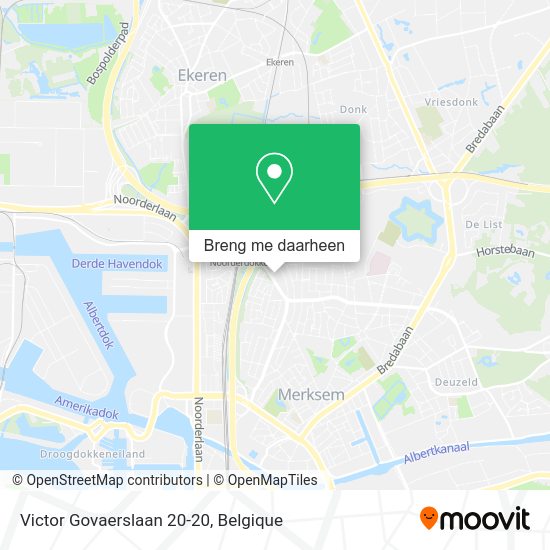 Victor Govaerslaan 20-20 kaart