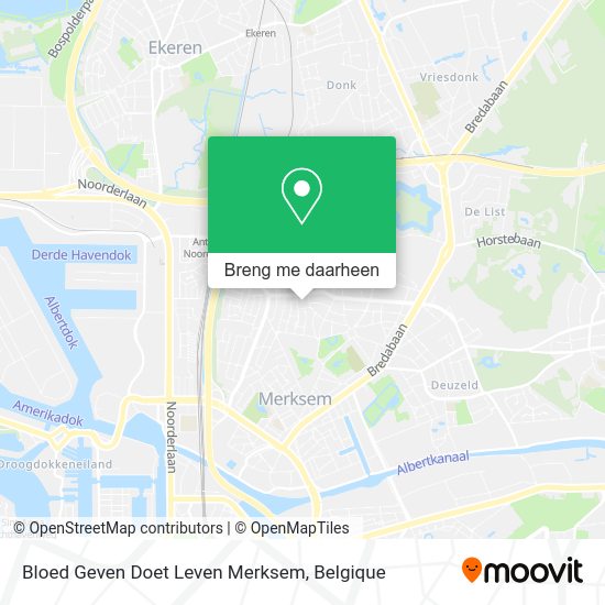 Bloed Geven Doet Leven Merksem kaart