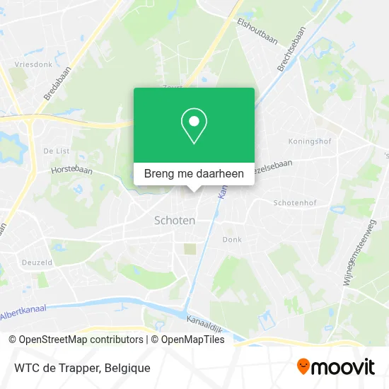 WTC de Trapper kaart