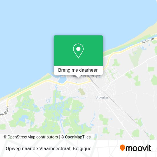 Opweg naar de Vlaamsestraat kaart