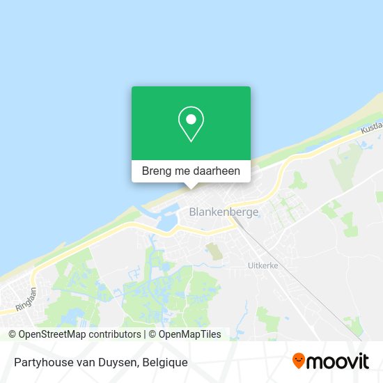 Partyhouse van Duysen kaart