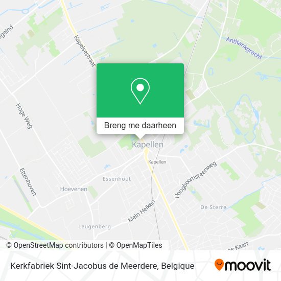 Kerkfabriek Sint-Jacobus de Meerdere kaart
