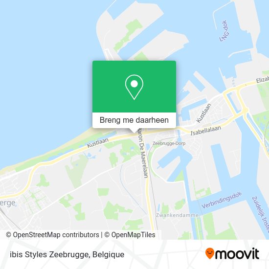 ibis Styles Zeebrugge kaart