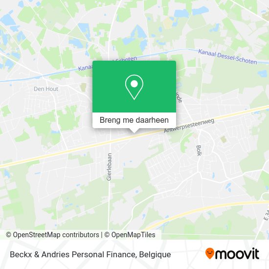 Beckx & Andries Personal Finance kaart