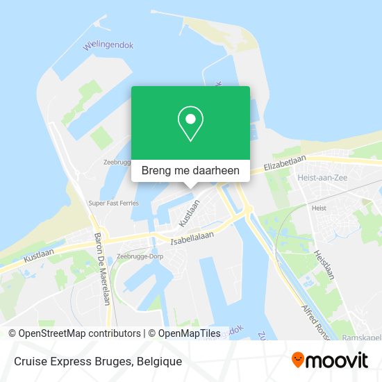 Cruise Express Bruges kaart