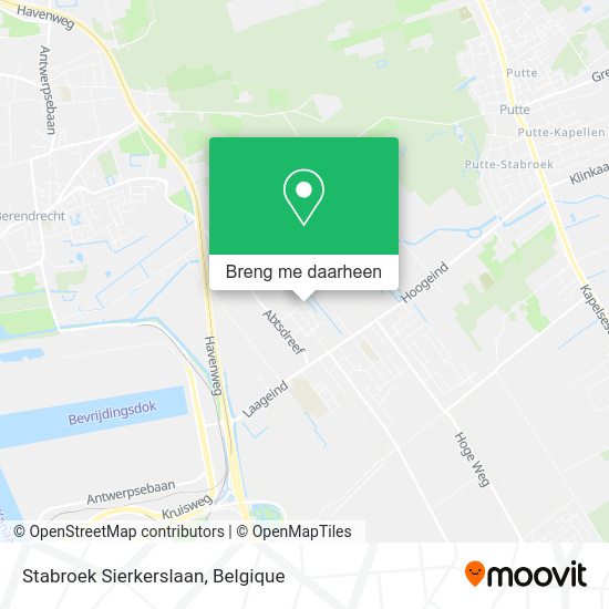 Stabroek Sierkerslaan kaart
