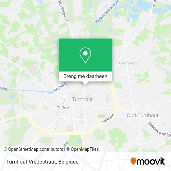 Turnhout Vredestraat kaart
