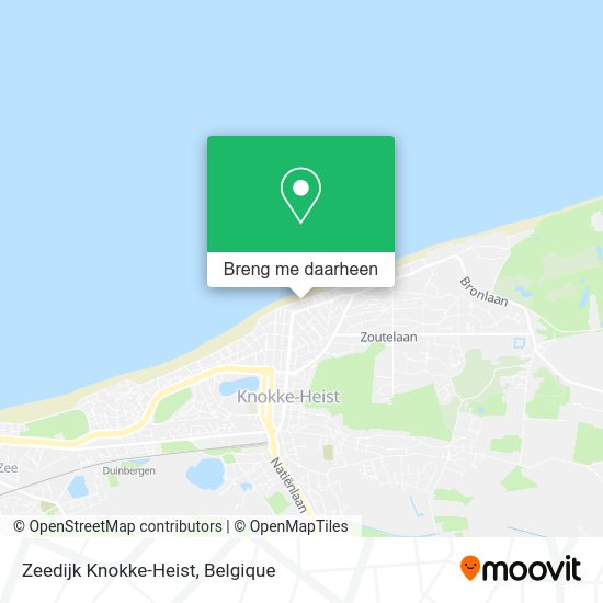 Zeedijk Knokke-Heist kaart