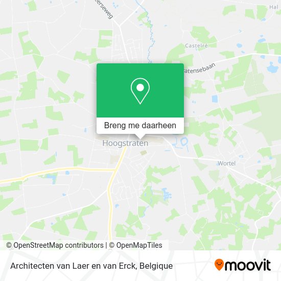 Architecten van Laer en van Erck kaart