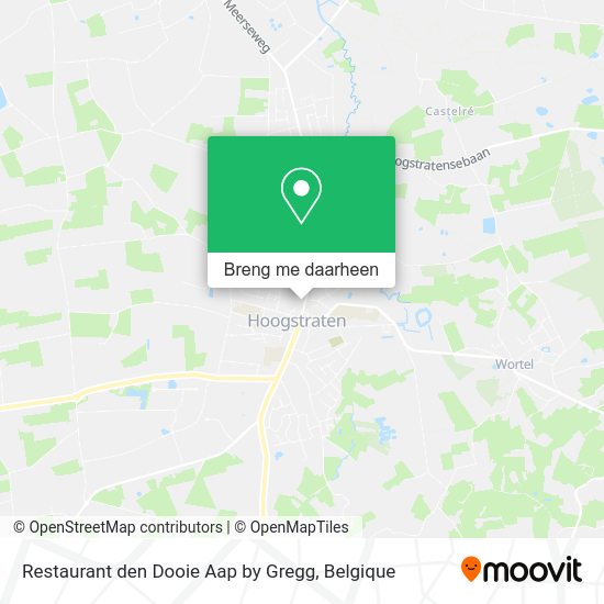 Restaurant den Dooie Aap by Gregg kaart