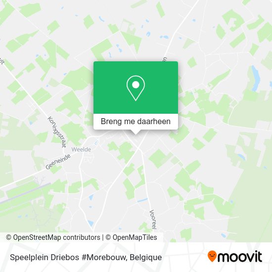 Speelplein Driebos #Morebouw kaart