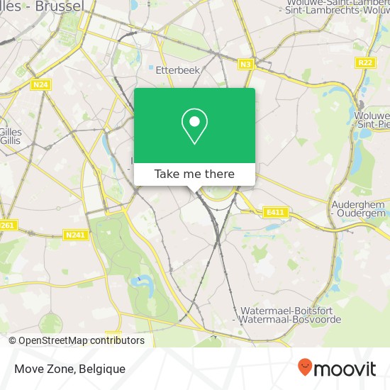 Move Zone kaart