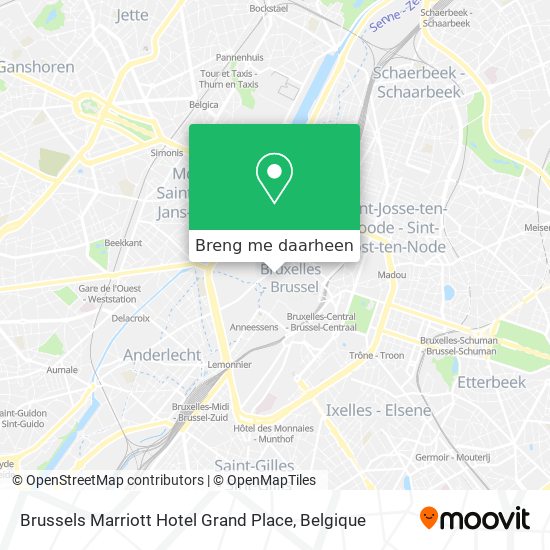 Brussels Marriott Hotel Grand Place kaart