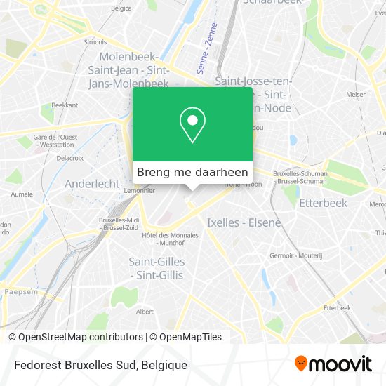 Fedorest Bruxelles Sud kaart