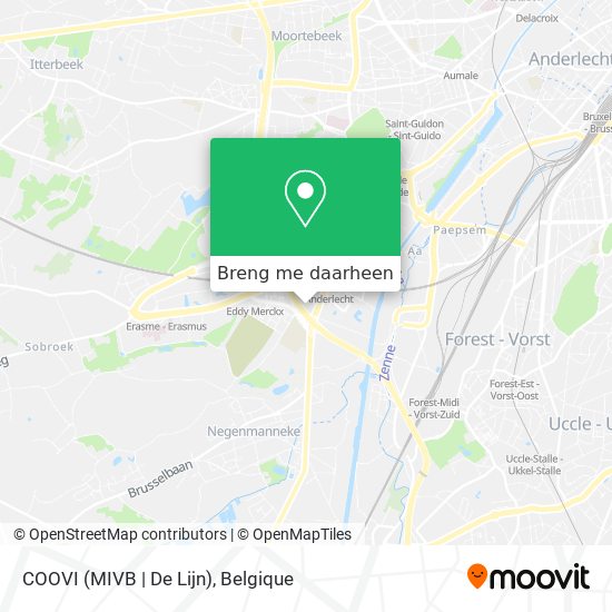 COOVI (MIVB | De Lijn) kaart