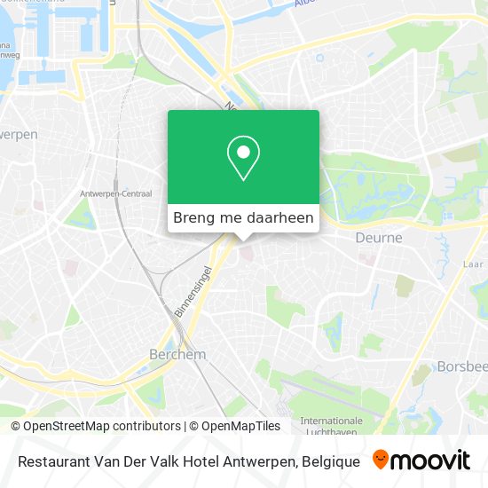 Restaurant Van Der Valk Hotel  Antwerpen kaart