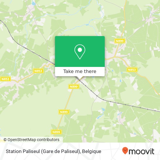 Station Paliseul (Gare de Paliseul) kaart