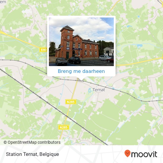 Station Ternat kaart