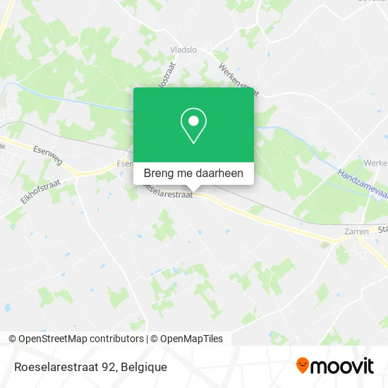 Roeselarestraat 92 kaart