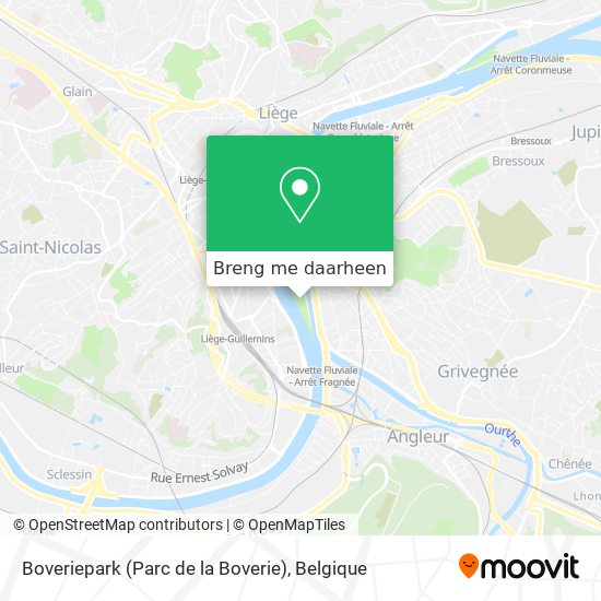 Boveriepark (Parc de la Boverie) kaart