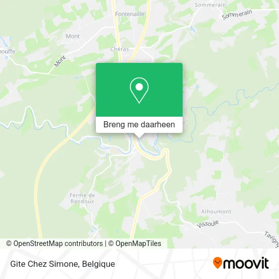 Gite Chez Simone kaart