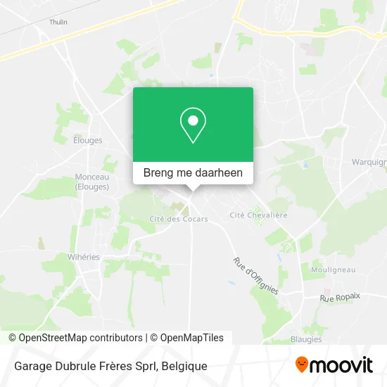 Garage Dubrule Frères Sprl kaart