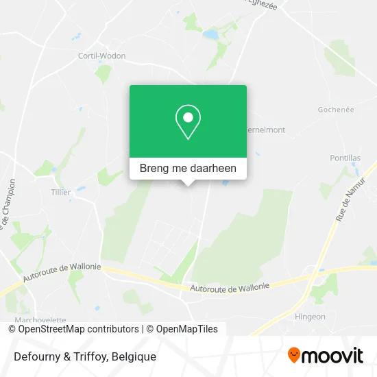 Defourny & Triffoy kaart