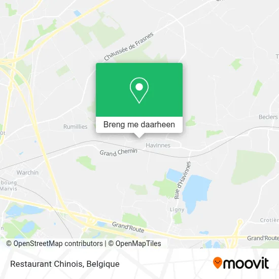 Restaurant Chinois kaart