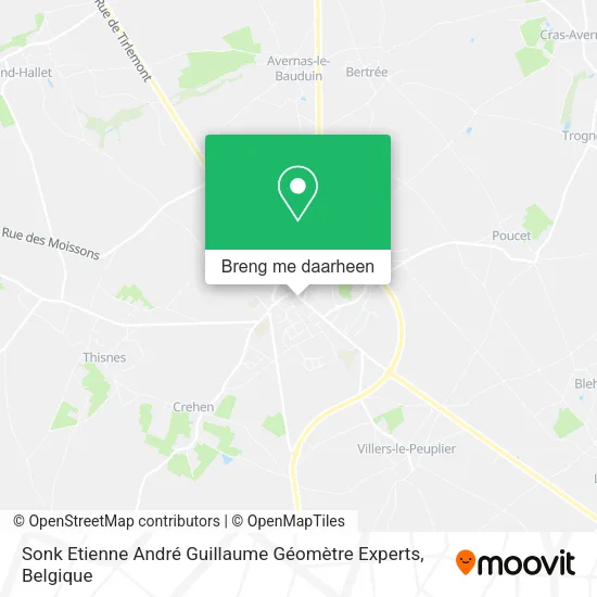 Sonk Etienne André Guillaume Géomètre Experts kaart