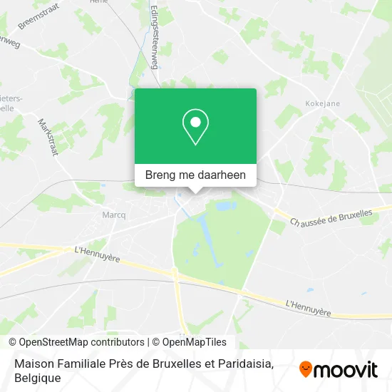 Maison Familiale Près de Bruxelles et Paridaisia kaart
