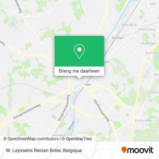 W. Leyssens Reizen Bvba kaart
