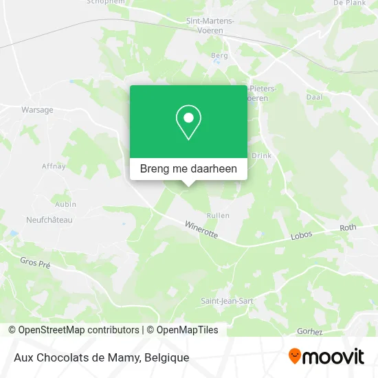 Aux Chocolats de Mamy kaart