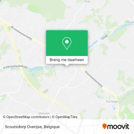 Scoutsdorp Overijse kaart