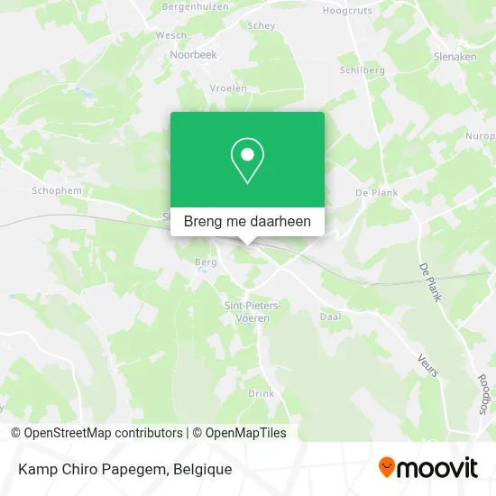 Kamp Chiro Papegem kaart