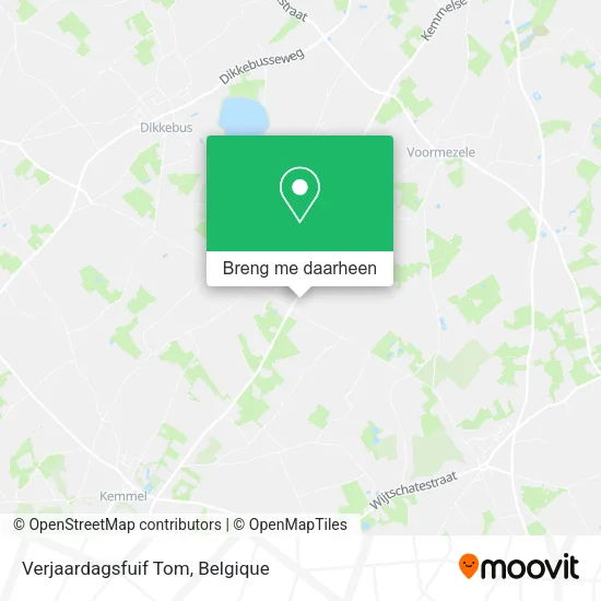 Verjaardagsfuif Tom kaart