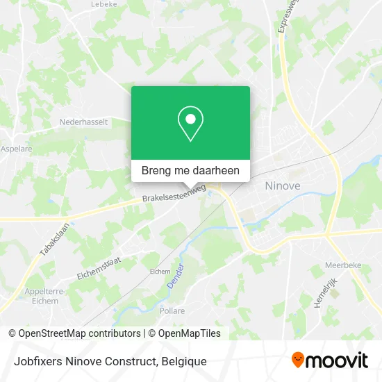 Jobfixers Ninove Construct kaart