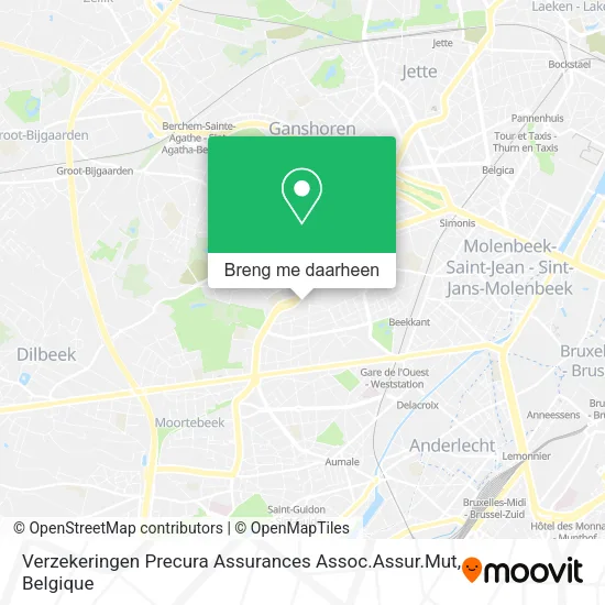 Verzekeringen Precura Assurances Assoc.Assur.Mut kaart