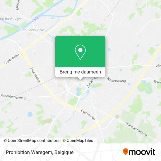 Prohibition Waregem kaart
