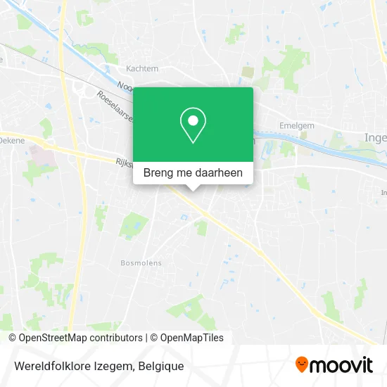 Wereldfolklore Izegem kaart