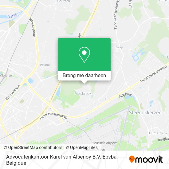 Advocatenkantoor Karel van Alsenoy B.V. Ebvba kaart