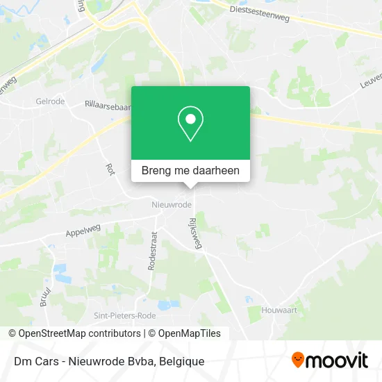 Dm Cars - Nieuwrode Bvba kaart