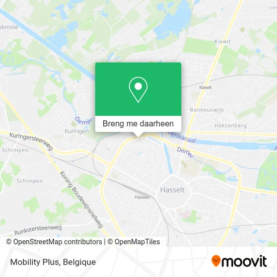 Mobility Plus kaart