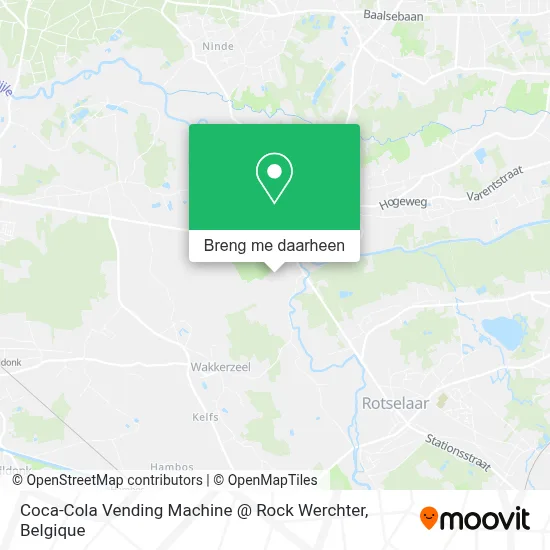 Coca-Cola Vending Machine @ Rock Werchter kaart